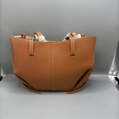 New large-capacity hand-held tote bag, Boling crossbody genuine leather wing bag, commuting single-shoulder crossbody bag